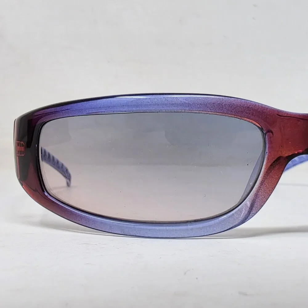 Vtg Arnette Sunglasses Red and Blue Frames and Lenses 4009-116/2B Made In Italy